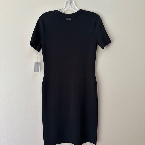 Michael Kors black knit dress with gold hardware - Picture 4 of 7